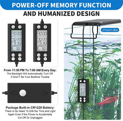 FULLGAIN FG-178 Programmable LED Aquarium Light with LCD Monitor