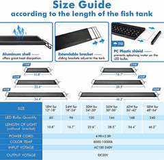 FULLGAIN FG-158 Remote Control LED Aquarium Light