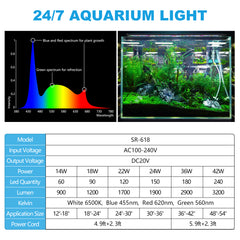 FULLGAIN FG-169 24/7 Mode LED Aquarium Light